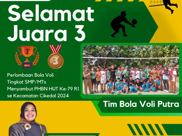 Tim Voly Putra Juara 3